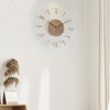 Obest Clock, Wall Clock, Silent, Nordic Style, Wooden, Stylish, Long