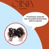CAISHA Jumbo Scrunchie Braided Updo Wavy Messy Bun Hairpiece Light