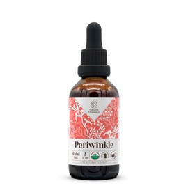 Periwinkle USDA Organic Alcohol-Free Extract | Dietary Supplement, High-Potency Tincture | Natural Certified Organic Periwinkle (Vinca Major) Dried Herb (2 oz)