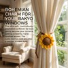 3.4 Inch Sunflower Car Accessories - Crochet Rear View Mirror