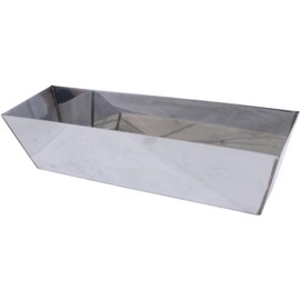 MARSHALLTOWN Heli-Arc Mud Pans, 12 Inch, Heavy Gauge Stainless Steel, Heli-Arc Welded Corners, Sheared Sides to Clean Knives, Hold Joint Compound, Drywall and Plaster, 6395