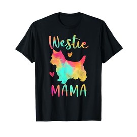 Westie Mama Colorful West Highland Terrier Gifts Dog Mom Men Women Girls Kids T-Shirt