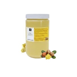 HalalEveryDay Manteca De Karité Amarilla De Ghana – Cruda Y Sin Refinar, Frasco De 24 Oz A Prueba De Manipulaciones | Manteca De Karité Africana Natural Para La Piel, El Cabello Y Productos De