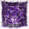 AzureGreen Triple Moon Altar Cloth 18" x 18"