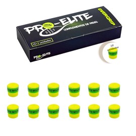 Box 10 + 2 of Overgrips Pro Elite Premium Plain Neon Yellow