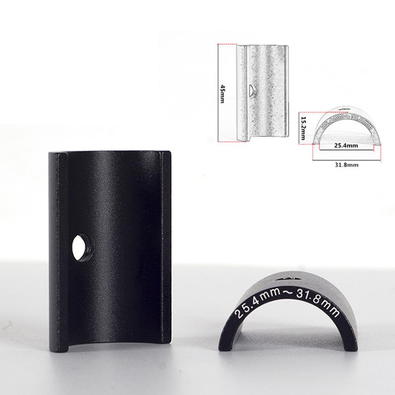 Ieron 1Pair Bike Handlebar Shim 25.4mm to 31.8mm Bicycle Handlebar
