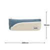 Pencil Case, Two-Tone Pencil Case, Slim, 6 Colors, Blue Gray,