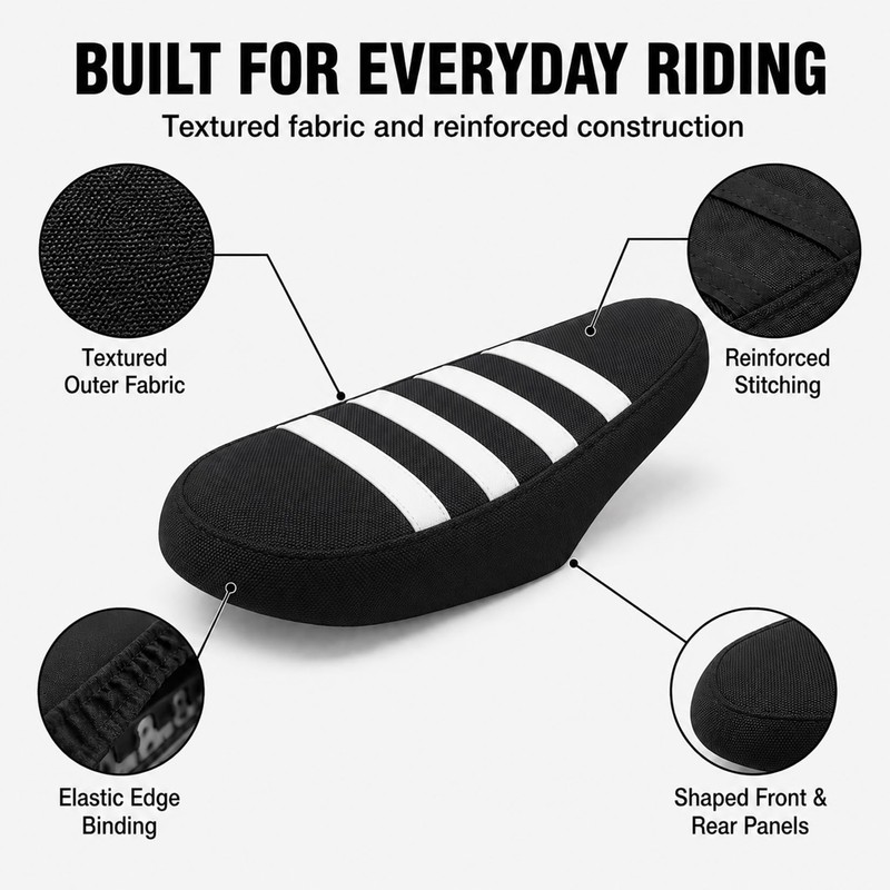 Ebike Seat Cover for Ridstar Q20/Q20 Pro, White Seat Cover