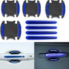 8Pieces Universal 3D Carbon Fiber Auto Door Handle Scratch Protection