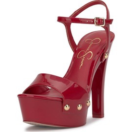 Jessica Simpson Women's Calenta Sandal-Platform, Red Muse, 9