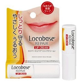 Daiichi Sankyo Health Care Loco Base Repair Lip Cream 0.1 oz (3 g) x 3 Piece Set Lip Protection Cream
