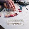 jojofuny 1set Nail Art Rhinestone Kit Assorted Flatback Crystal Shapes