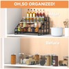 Bunoxea Spice Rack Kitchen Cabinet Organizer,4 Tier Countertop Spice Rack,Tier