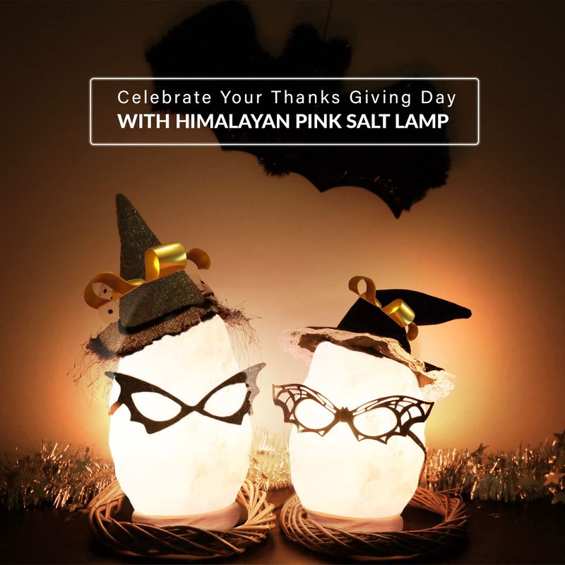 Himalayan Glow White Salt Crystal Lamp, Natural Salt Night Light,