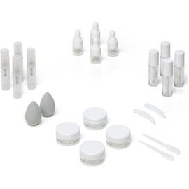Mini contenedores de maquillaje, artículos de cambiador de tamaño de viaje, contenedores de maquillaje depositantes, contenedores de cosméticos vacíos, frascos de muestra, mini botellas de