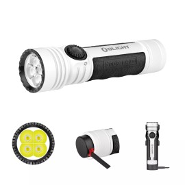 OLIGHT Seeker 4 Pro Rechargeable Flashlights High Lumens Powerful Bright Torches - White