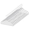 Whitmor Flocked Suit Hangers Set of 15 Glacier Gray