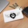 Azeeda 'Paw Print Angel Heart' Plastic Ice Scraper (IC00041378)