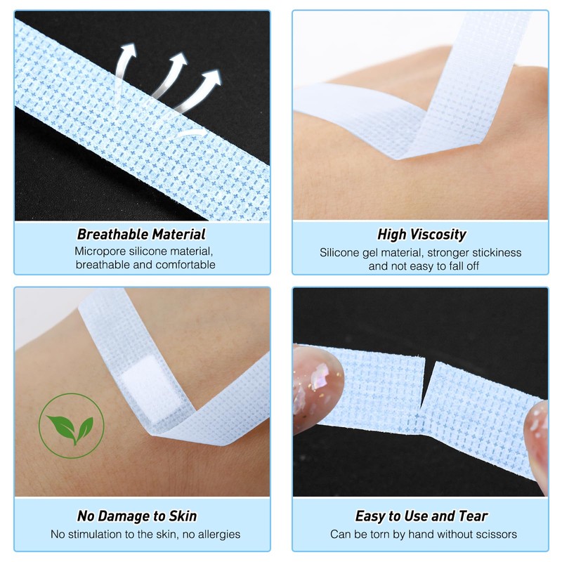 Obeyalash 4 Rollen Micropore Tape Wimpern Tape für Wimpernverlängerung Bandm