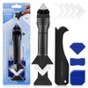 Silicone Caulking Tool Kit 3 in 1, Glass Glue Angle