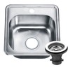 WellsSinkware 22 Guage Stainless Steel Rectangular Single Bowl Topmount Kitchen