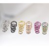 BLISI 5Pcs G23 Titanium Nose Rings 16G/18G/20G Hinged Clicker Segment