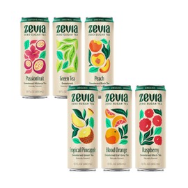 Zevia Organic Sugar Free Iced Tea, Tea Refresher Variety Pack, 12 Ounce Cans (Pack of 12)