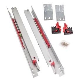 Hardware Resources Standard Duty Soft-close 100 lb Full Extension Undermount Slide Kit - 12"