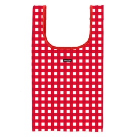 Hannahula CECO-GRD-L Pocketable Tote Bag, Large, Gingham Red