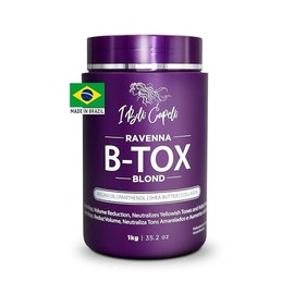 I Belli Capelli Tratamiento Ravenna B-tox para cabello rubio, 35.2 oz (1kg) - Sin formaldehído, acción anti-encrespamiento, suavizante, hidratación pr