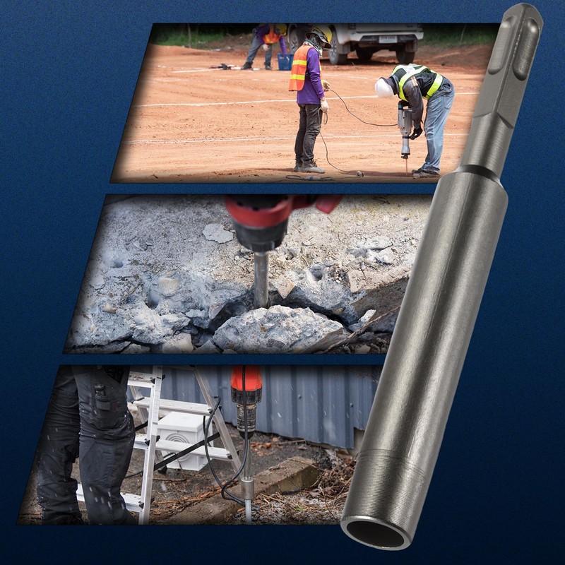 sourcing map SDS Max Ground Rod Driver 23/64" for 9/16"