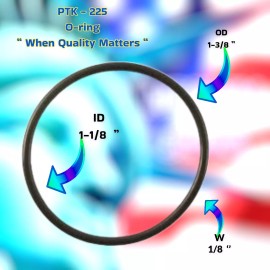 Doughboy 308-1002  Lid Bushing O-ring 1400,1500   (10-PACK - PTK-225 + LUBE) For Doughboy