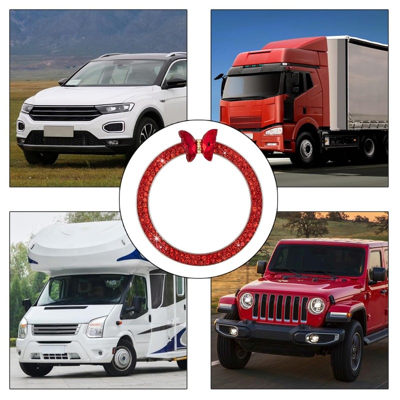 JNNJ Start Button Rings, Car Start Button Ring, Car Engine