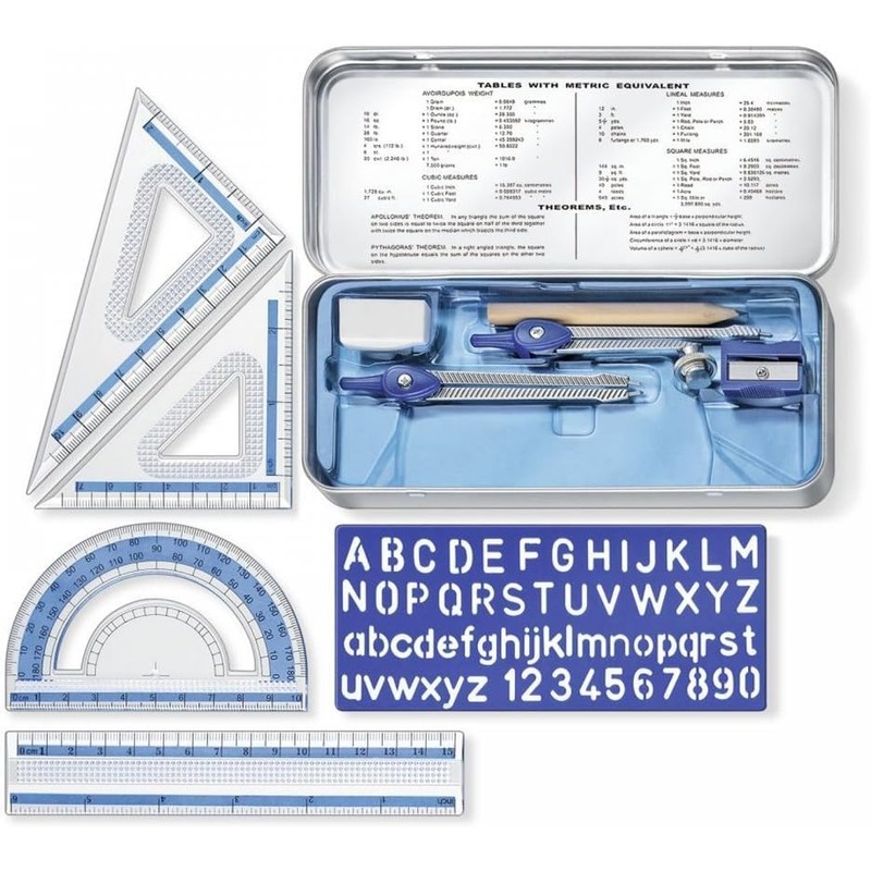STAEDTLER 557 10 Noris Math Set with Storage Box -