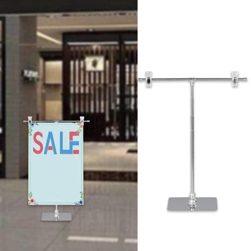 perfeclan Adjustable Drawing Stand with Clips, Signage Stand Poster Board