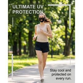 UEAVOID Sun Protection Mask, Pack of 2, UPF50+ UV Protection Fabric Mask, Breathable - for Outdoor Sports, Cycling, Hiking, Washable & Reusable