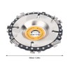 Wood Carving Chain Disc, 4 Inch Angle Grinder Chain Saw