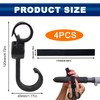 TUZHE Changing Bag Pram Hooks Pack of 4 Pram Accessories