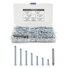 256pcs Drilling Tail Screw Set, M4 Self Drilling Countersunk Screws,