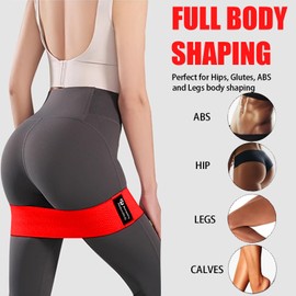 Resistance Bands Set and Exercise Band, Fabric Exercise Loop Bands for Yoga, Pilates, Rehab, Fitness and Home Workout