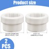 PEUTIER 2pcs Pool Umbrella Stabilizer Adapter, 1 3/4in Threaded Adapter