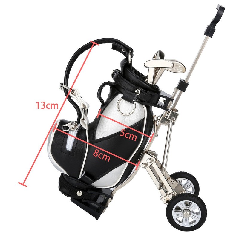 WORLD 9.99 MALL Golf Gift Mini Office Golf Pen Holder