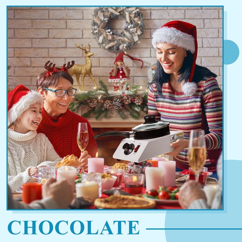 ROCEEI 1 Set Chocolate Boiler Electric Heating Chocolate Melting Tempering