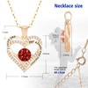 Bouzaak Moissanite Necklace for Women Heart Pendant S925 Sterling Silver