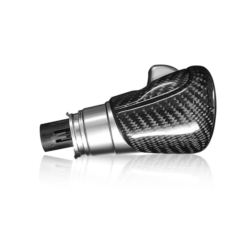 BLAKAYA Compatible with Carbon Fiber Gear Shift Knob Head Cover