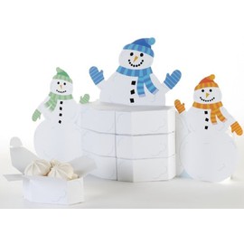 Creative Converting Snowman Family Favor Box Centerpiece