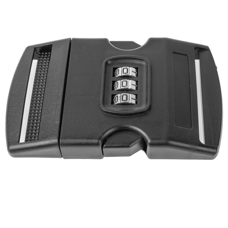 2 x 50mm Black Plastic Combination Lock Buckles for up