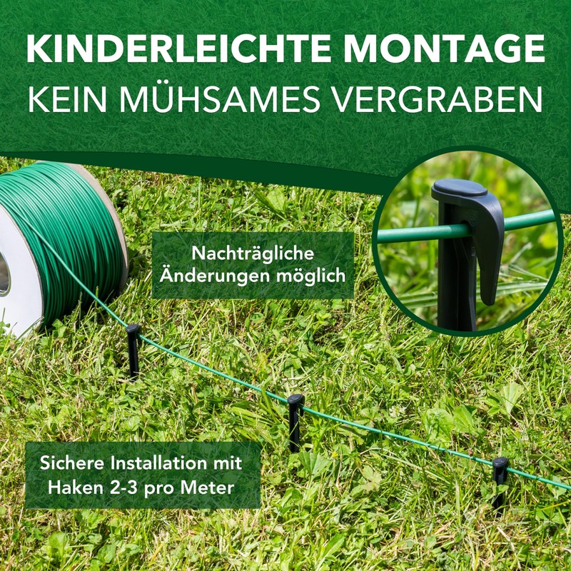 Genisys Robotic Lawnmower Cable Boundary Wire - Compatible with Gardena