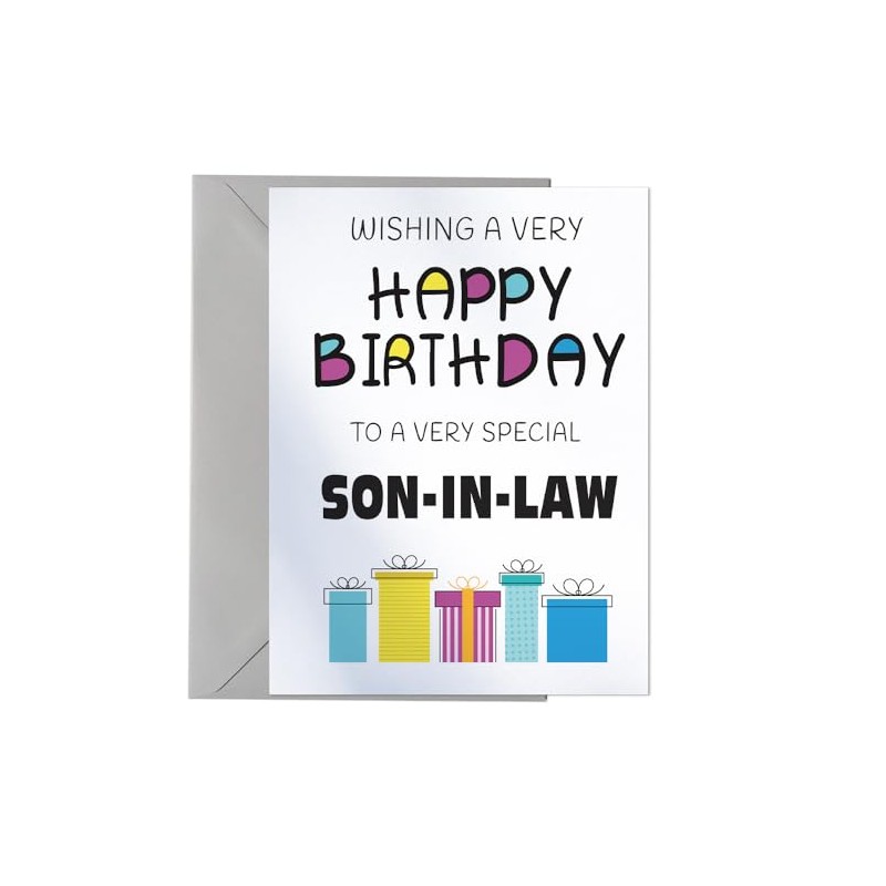 Happy Birthday Card To A Very Special Son-in-law