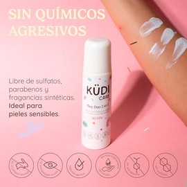 KUDI CARE Tiny Duo Protector Solar Mineral para Bebés y Niños Facial y Corporal con Repelente Natural Citronella 2 en 1 Roll On Bloqueador contra UVA 